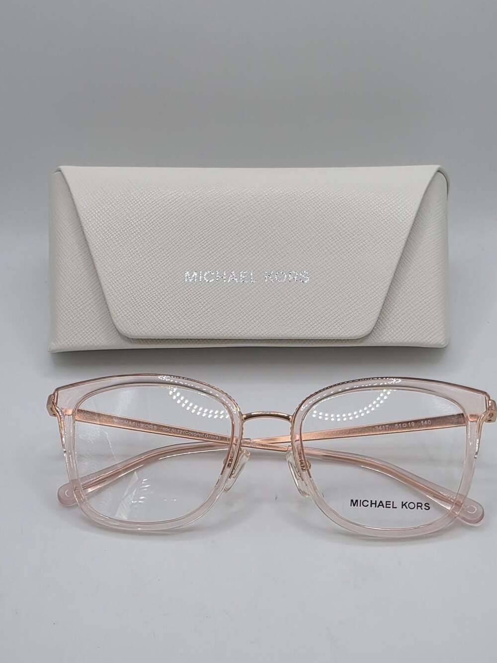Michael Kors Coconut Grove MK3032 3417 Rose Gold/Pink Transparent Eyeglasses